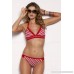 Becca by Rebecca Virtue Bikini Swimsuit Bottom American Fit Red White B07CJY1W29